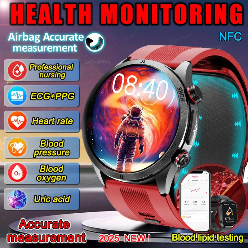 AI PRO WATCH™ S25 VELOX – Smartwatch con Air Pump y ECG+PPG
