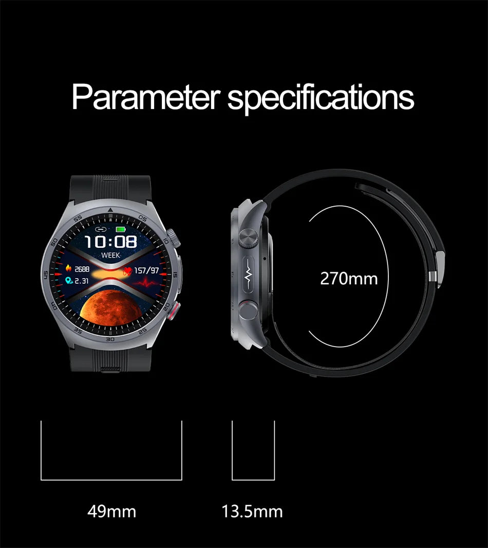 AI PRO WATCH™ S25 VELOX – Smartwatch con Air Pump y ECG+PPG
